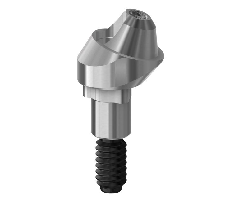 Multi-Unit Abutment Compatible With NobelReplace Select On Implant With DLC Screw Non Engaging RP/4.3 - 3 mm