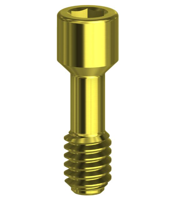 Screw Hex Tin Coated Compatible With Biohorizons Internal NP/3.5 1.27 mm Gold