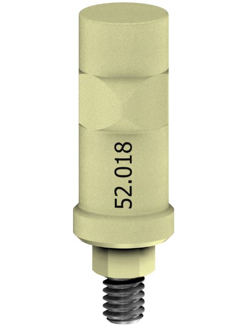 Intra Oral Scan Abutment Compatible With Zimmer Internal Hex On Implant RP/4.5