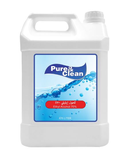 كحول 5لتر 70% PURE CLEAN