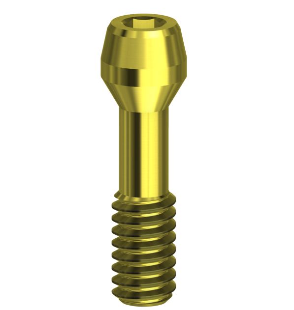 Screw Hex Tin Coated Compatible With Dentsply Ankylos 1.0 mm Gold