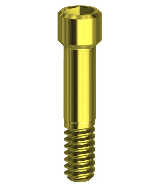 Screw Hex Tin Coated Compatible With Biotech Kontact 1.22 mm Gold