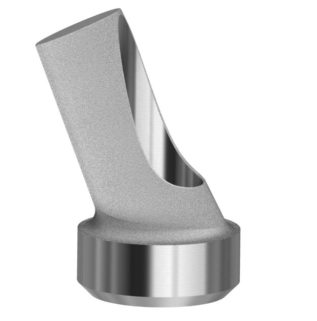 Angled Abutment Compatible With 3I Osseotite On Implant RP/4.1 25°