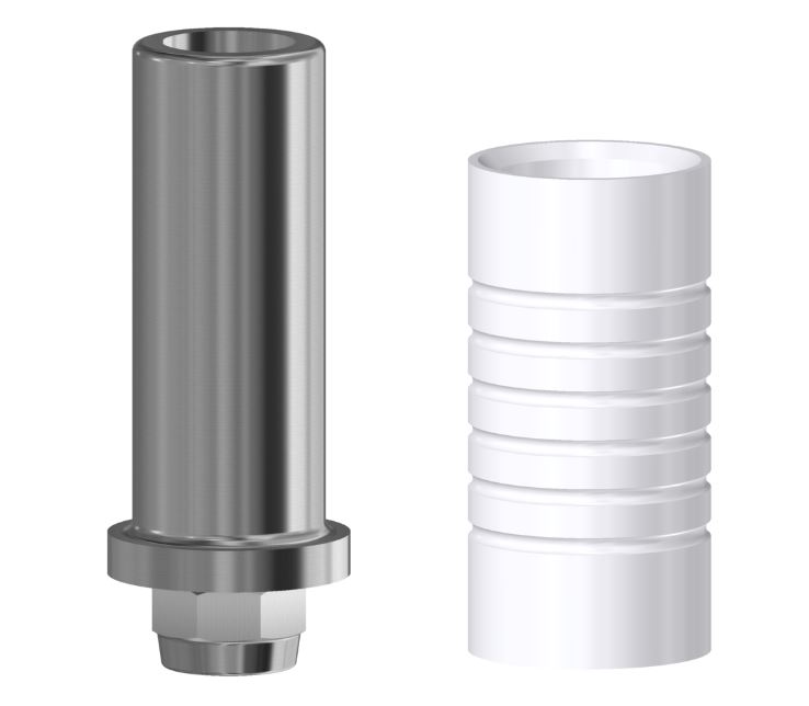 CoCr Base Compatible With Straumann Tissue Level & Synocta On Implant Engaging For Welding RN/4.8