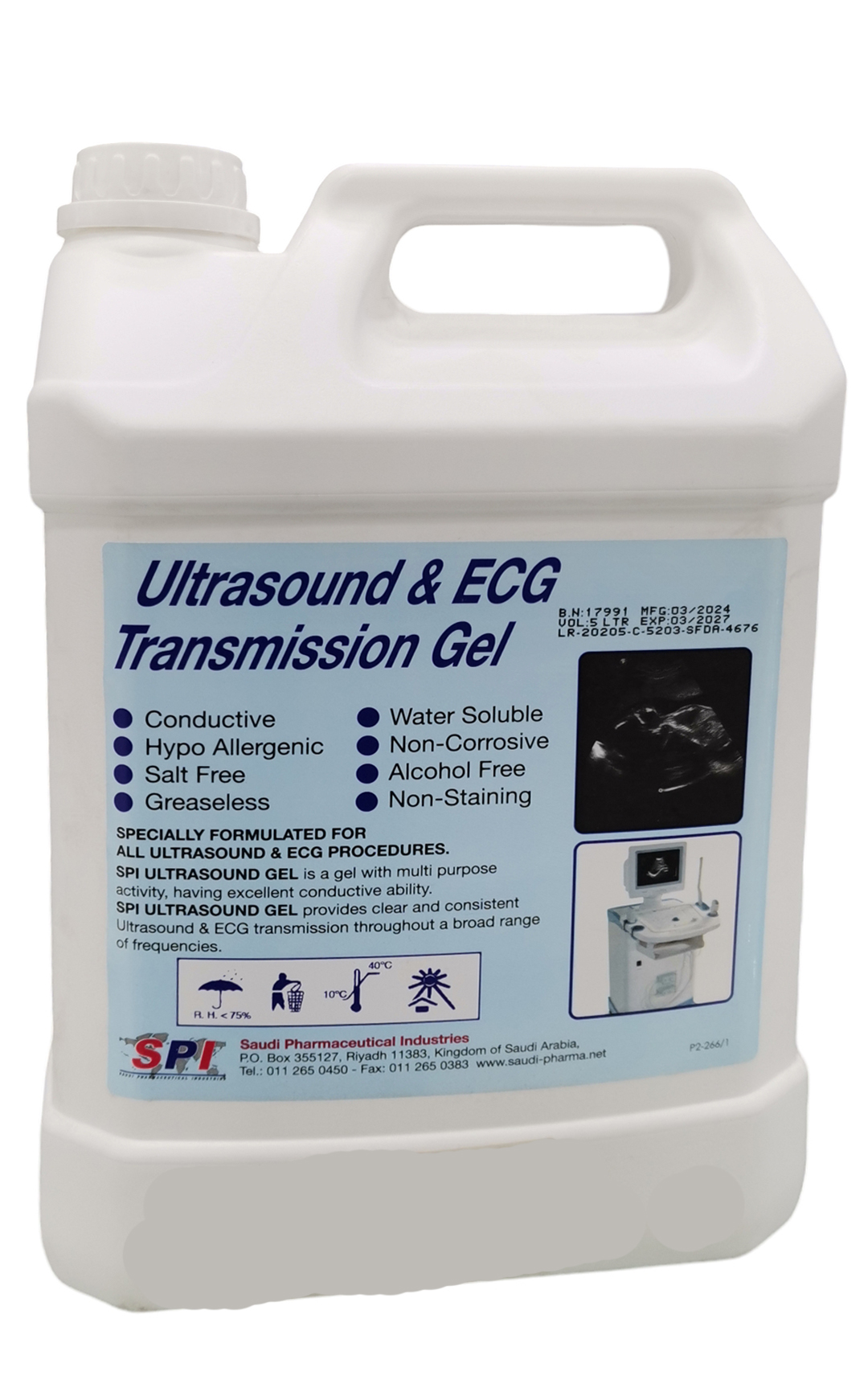 جل الترا ساوند SPI ULTRA SOUND GEL 5L