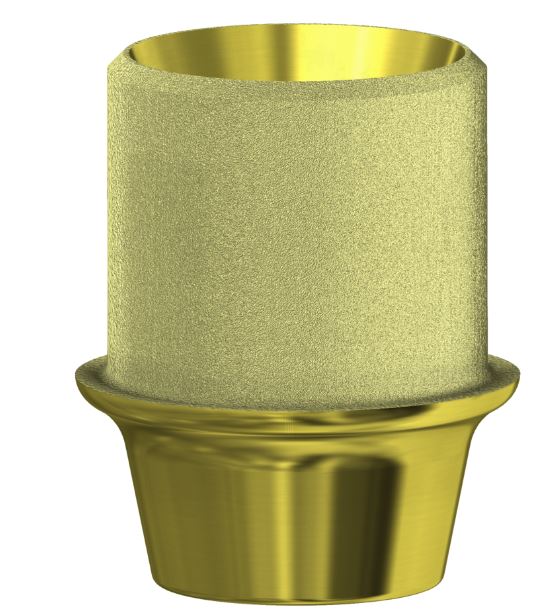 Aurum Base Compatible With Medentis ICX Non Engaging 2.20 mm Gold