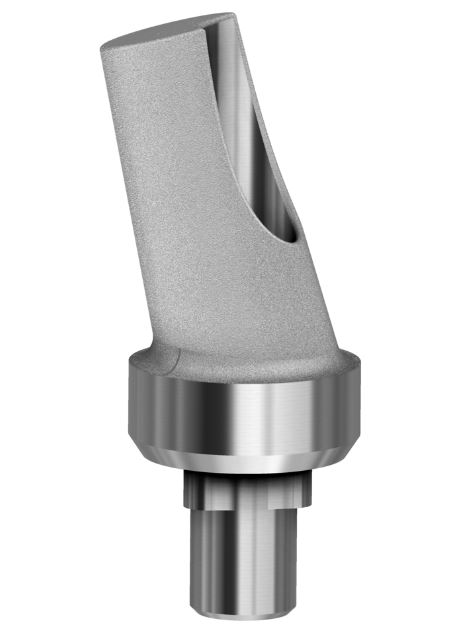 Angled Abutment Compatible With NobelReplace Select On Implant RP/4.3 15°