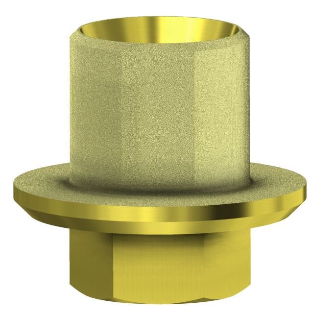 Aurum Base Compatible With Zimmer Internal Hex Engaging WP/5.7 Gold