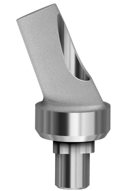 Angled Abutment Compatible With NobelReplace Select On Implant RP/4.3 25°