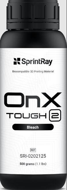 SprintRay Resin OnX 0.5 Liter Bleach