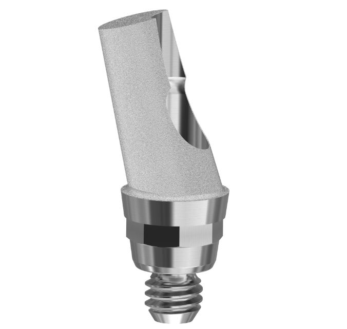 Angled Abutment Compatible With Straumann Tissue Level & Synocta On Implant RN/4.8 15°