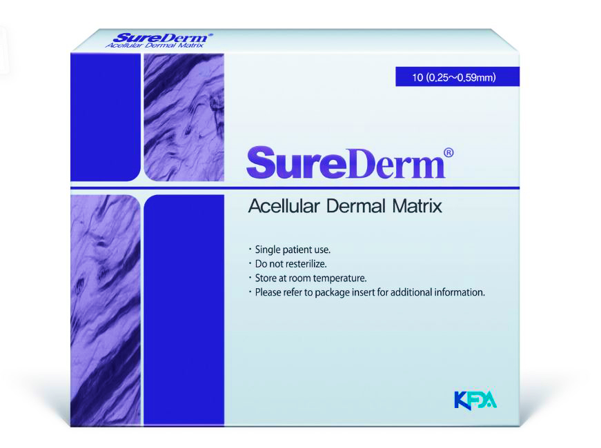 SureDerm Acellular Dermal Matrix Membrane Gingiva 10 Series