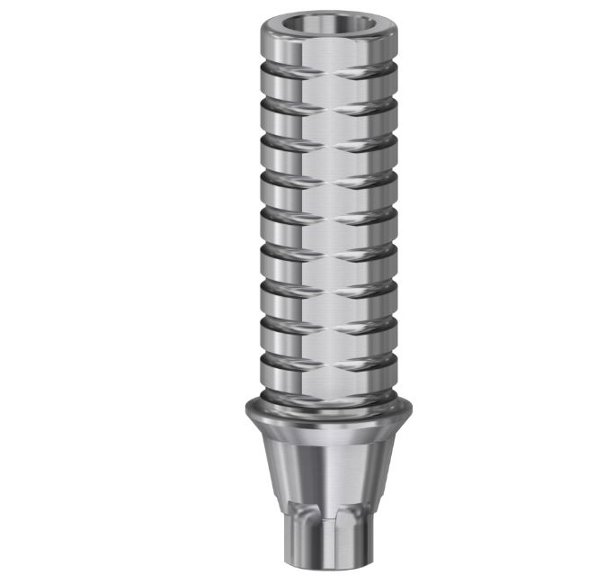 Temporary Abutment Compatible With Astra Tech Implant System On Implant With Screw Engaging EV/4.2