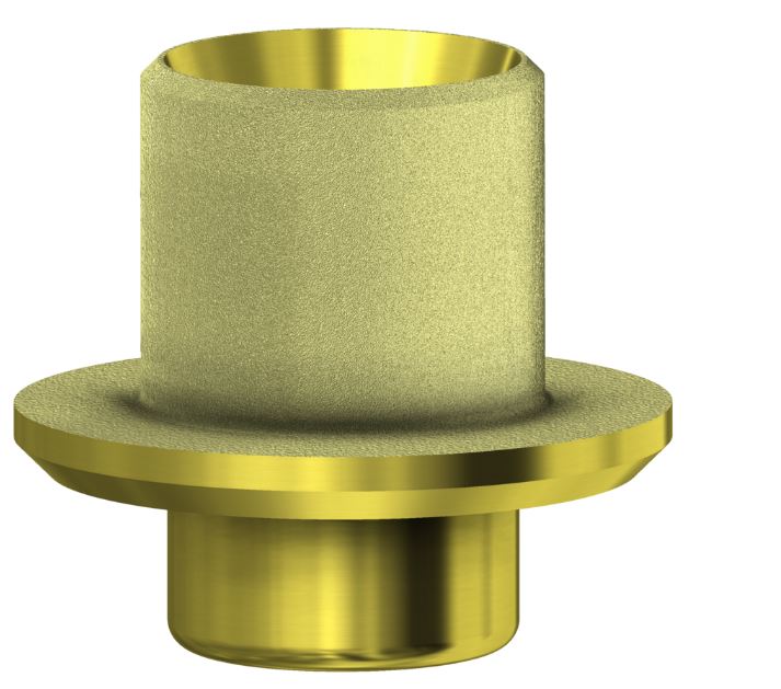 Aurum Base Compatible With Zimmer Internal Hex Non Engaging WP/5.7 Gold