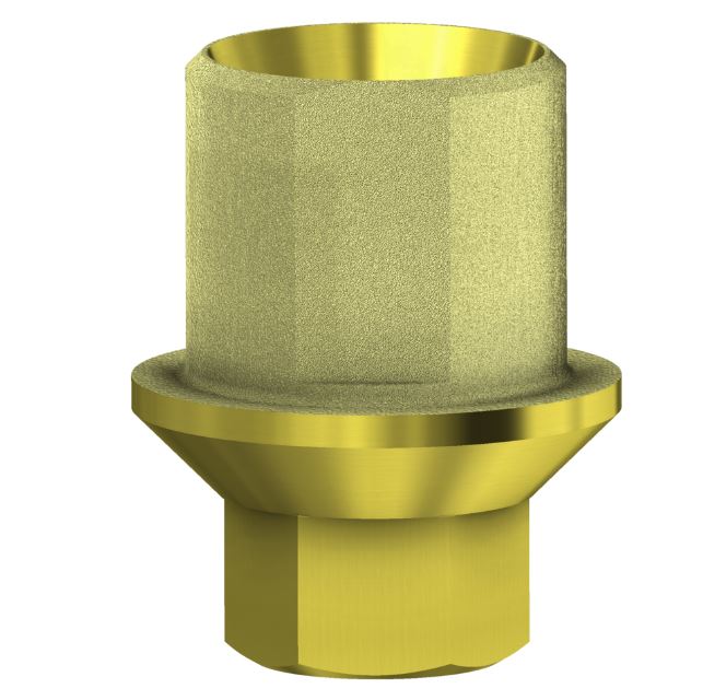 Aurum Base Compatible With Zimmer Internal Hex Engaging NP 3.5 Gold