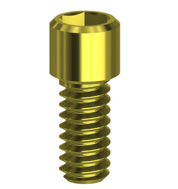 Screw Hex Tin Coated Compatible With Biotech Kontact WP 1.22 mm Gold