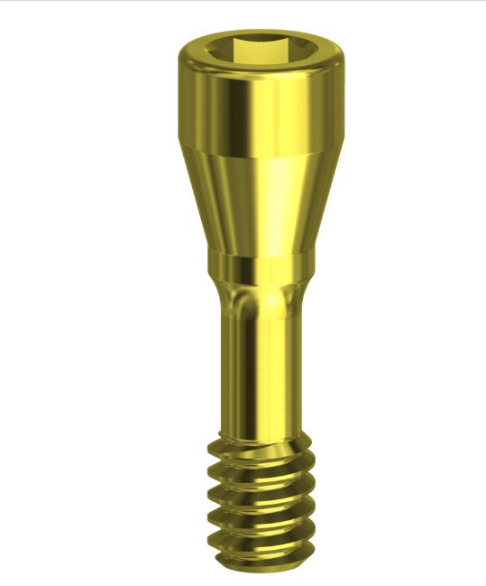 Screw Hex Tin Coated Compatible With Medentis ICX 1.40 mm Gold