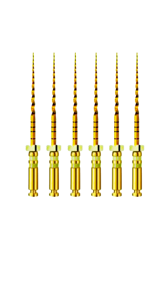 TC-Files Heat Activation Engine Use NiTi Taper 6% #20 - 25 mm Gold