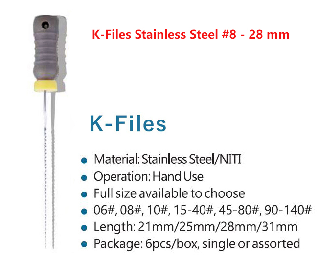 K-Files Stainless Steel #8 - 28 mm