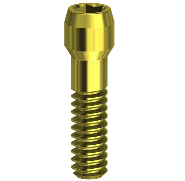 Screw Hex Tin Coated Compatible With Astra Tech Implant System On Implant EV/3.6 1.27 mm Gold