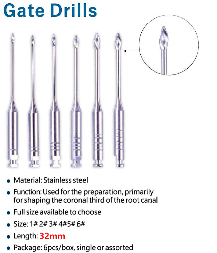 Videya Gate Drills Engine Use Stainless Steel #1-6 - 32 mm