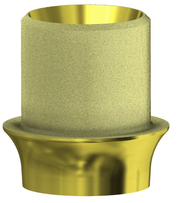 Aurum Base Compatible With Straumann BLX Non Engaging WB/4.5 Gold