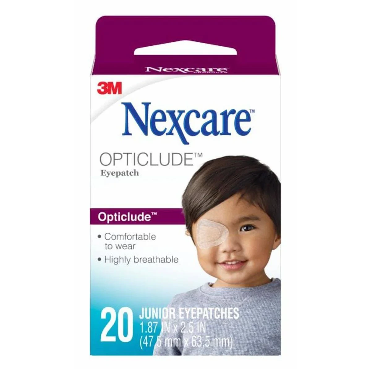 Nexcare Opticlude Orthoptic Eye Patch Junior 20 Plasters