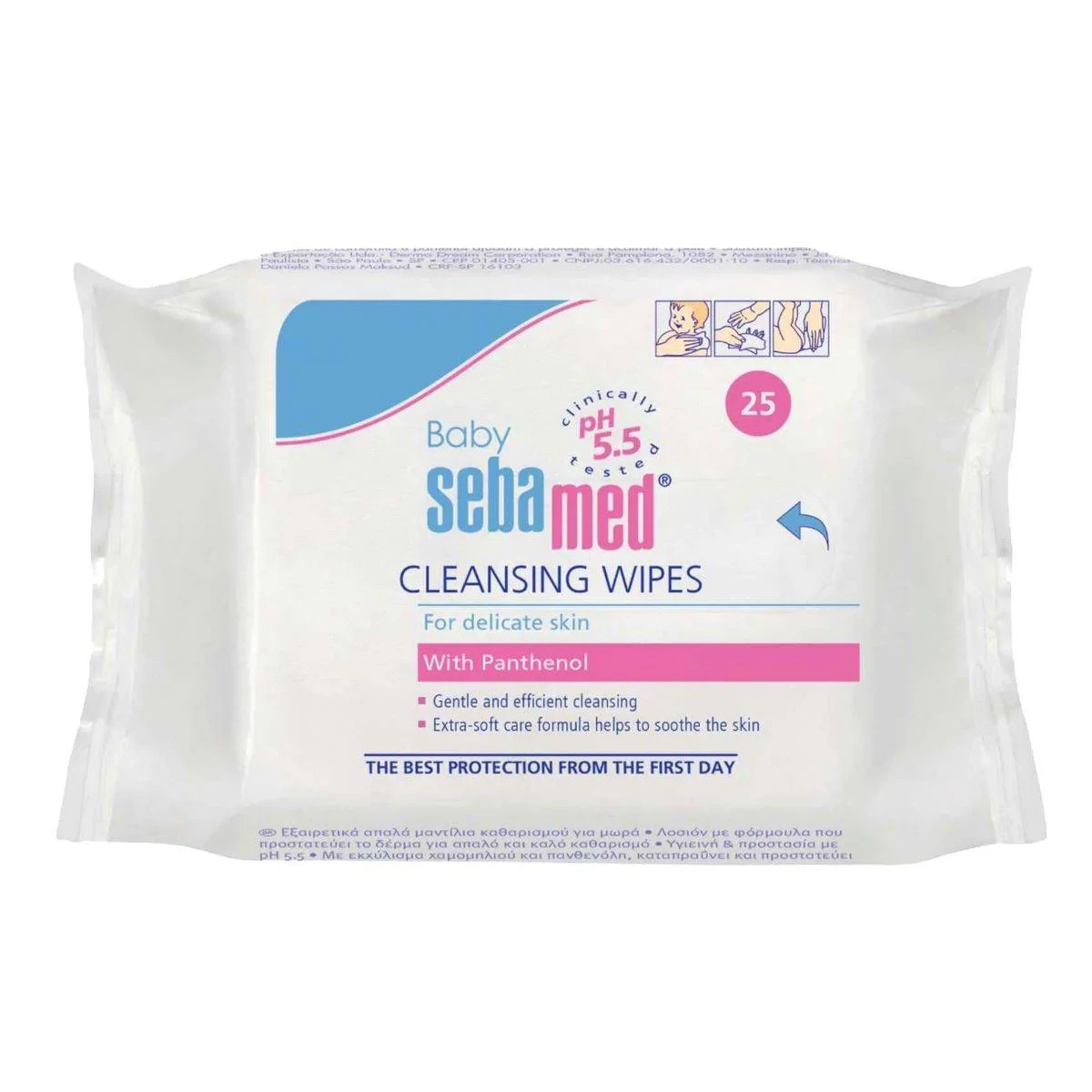 Sebamed Baby Cleansing Wipes 25 Sheets