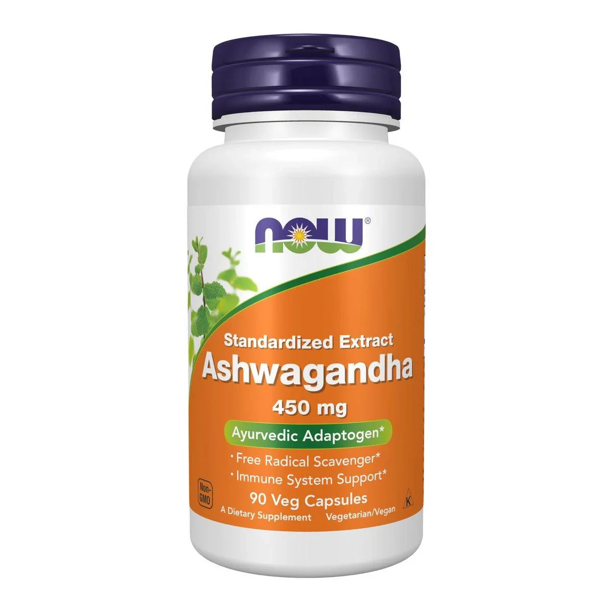 Now Ashwagandha 450mg 90 VegeCapsules