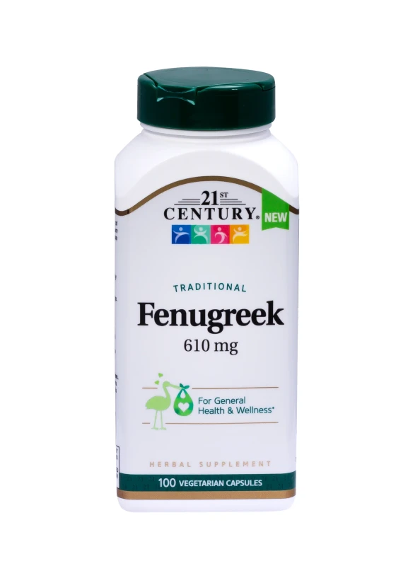 21st Century Fenugreek 610mg 100 Vegetarian Capsules