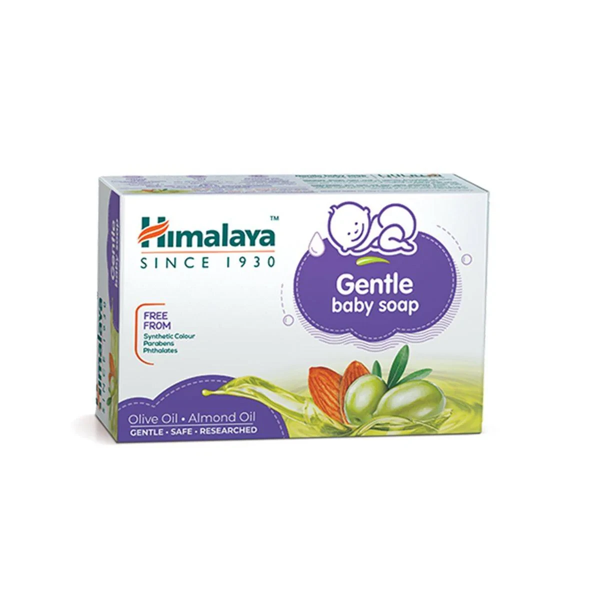 Himalaya Baby Soap Gentle Olive Oil + Almond Oil 125g
