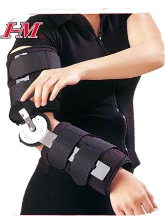 Side hinged elbow splint