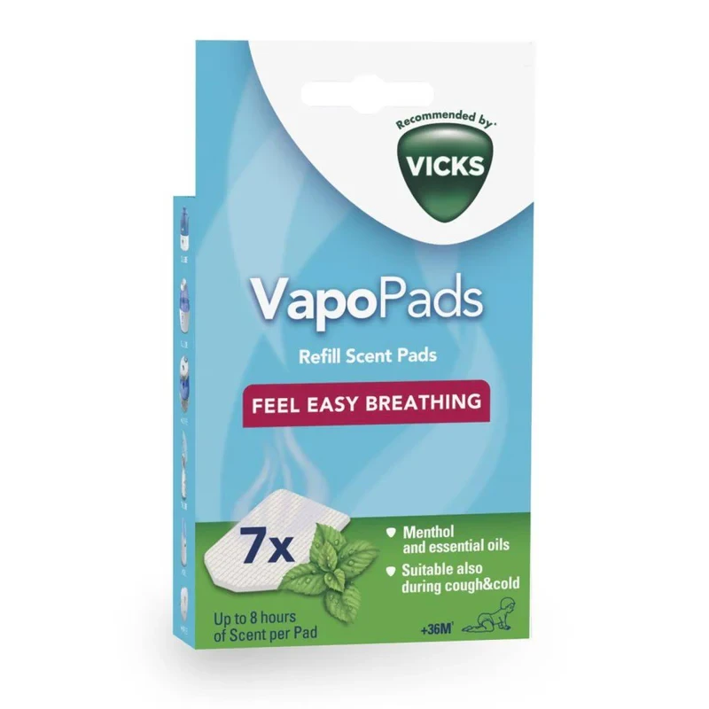 Vicks Comforting Vapo Pads Refill Scent Pads Menthol 7 Packs