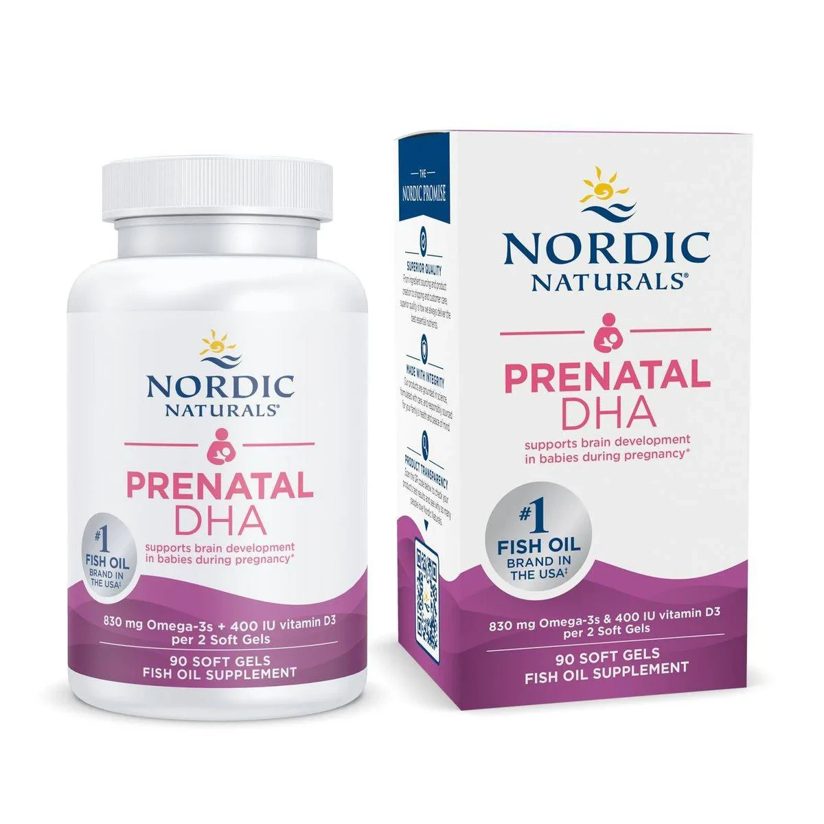 Nordic Naturals Prenatal DHA 90 Capsules