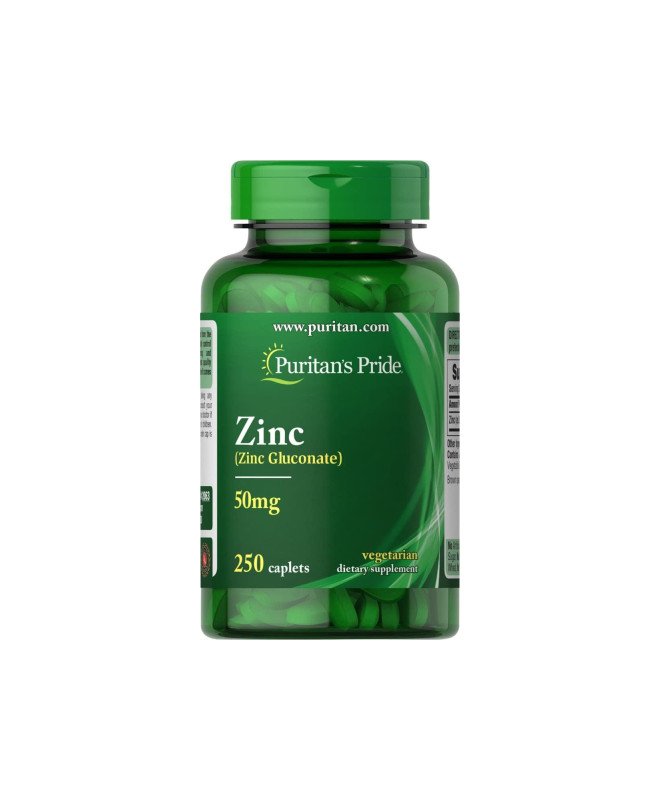 Puritans Pride Zinc Gluconate 50mg 100 Tablets