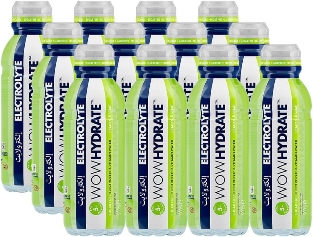 WOW Hydrate Electrolyte Lemon & Lime 500ml