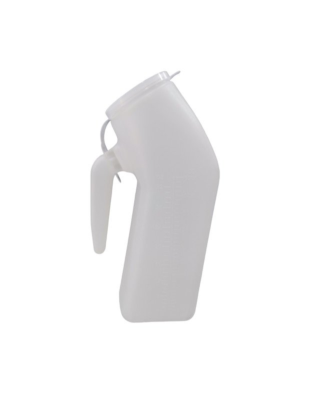 Men's urinal with cover (white)