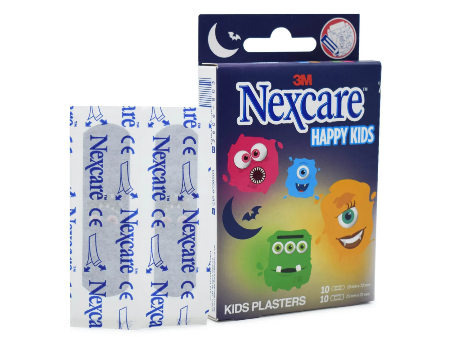 Nexcare Bandages Happy Kids Monster 20 Plasters
