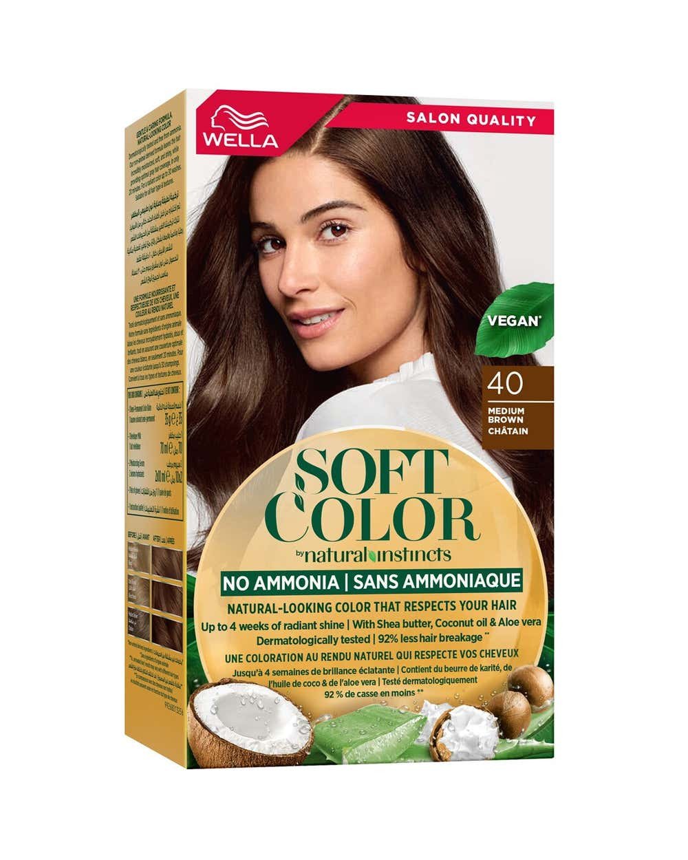 Wella Soft Color Natural Instincts Hair Color 40 Medium Brown
