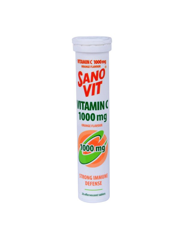 Sanovit Vitamin C 1000mg Orange 20 Effervescent Tablets