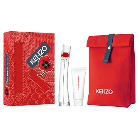Kenzo Flower By Kenzo (W) Set EDP 50ml + Body Milk 75ml + Pouch