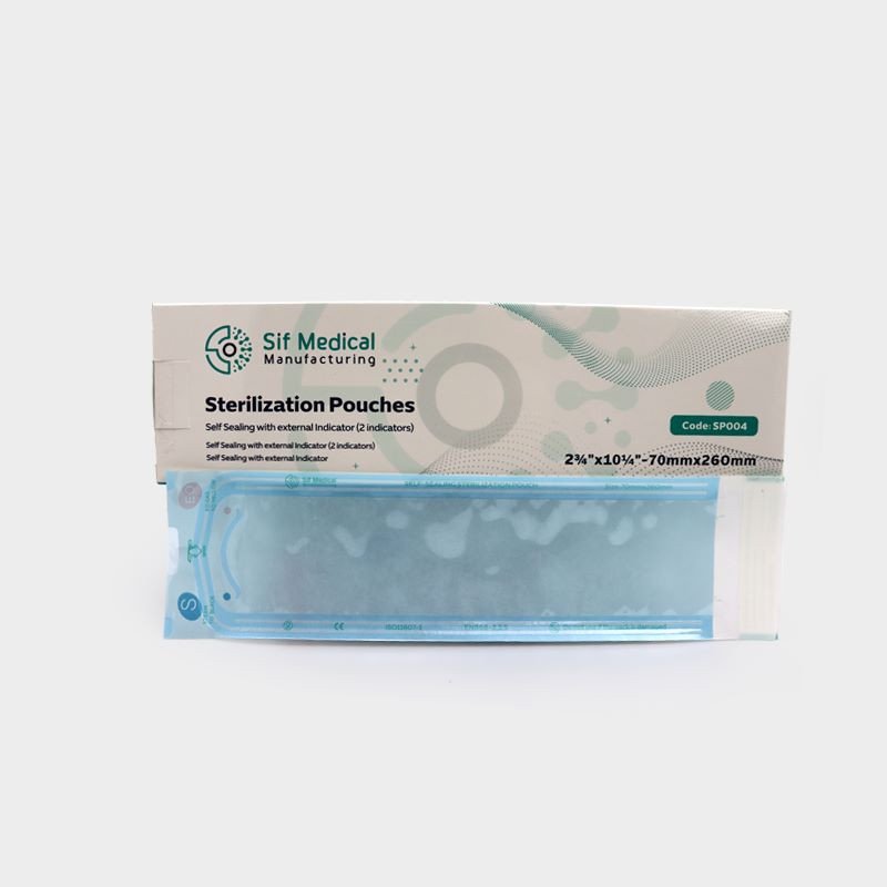 Self Sealing Sterlization Pouches With Two External Indicators