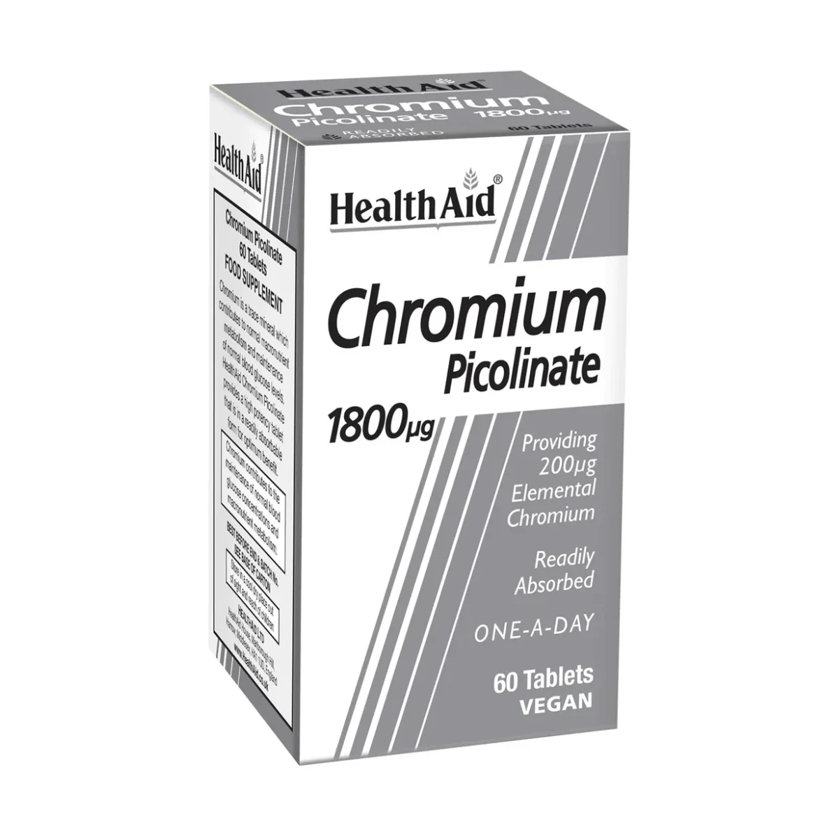 HealthAid Chromium Picolinate 1800ug 60 Tablets