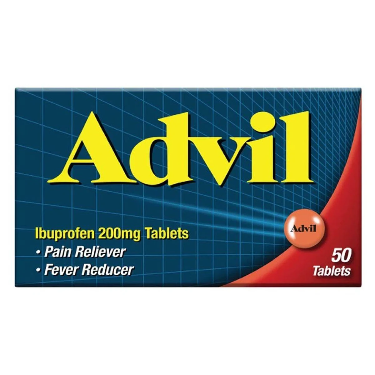 Advil 200mg Coated 50 Tablets