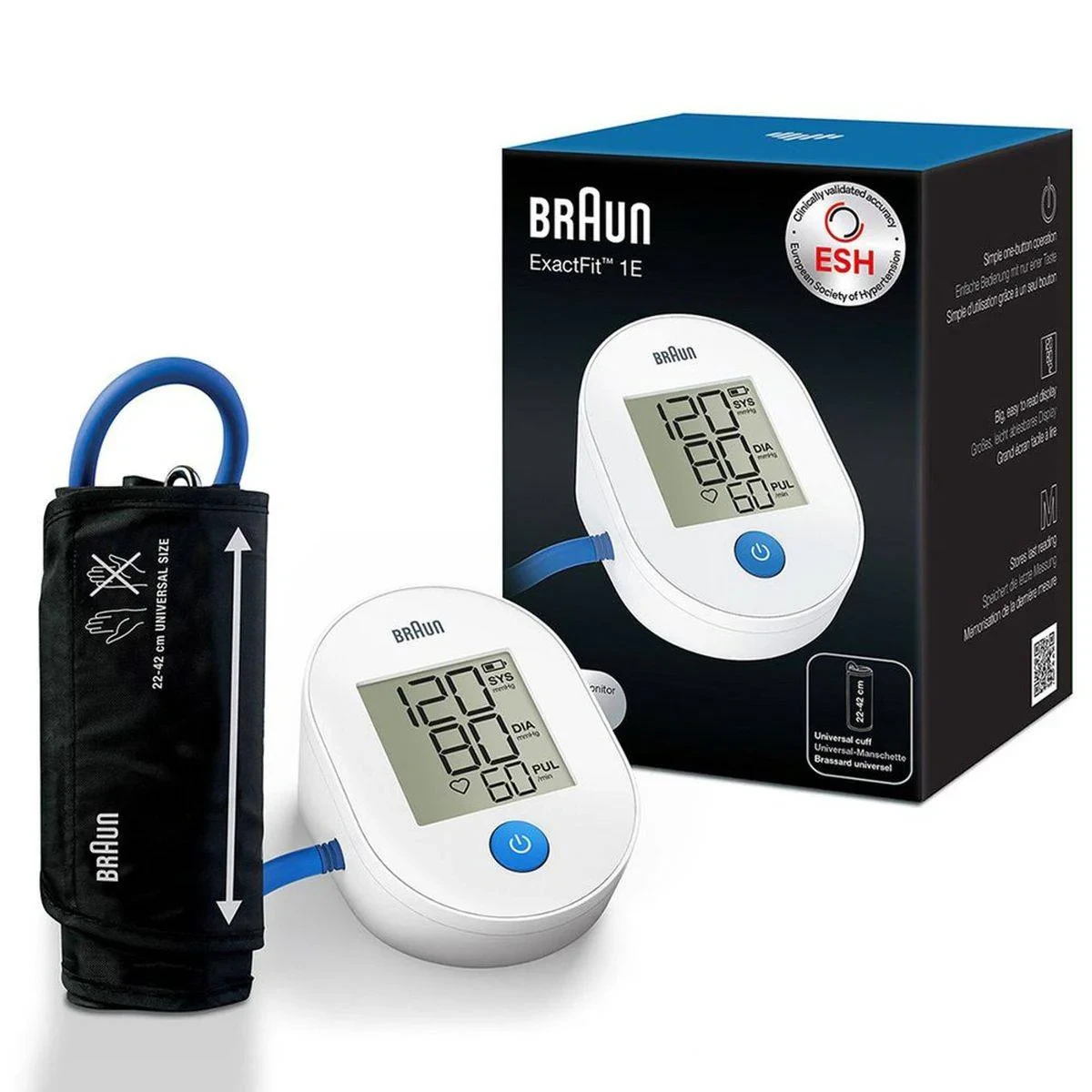 Braun Blood Pressure Monitor Upper Arm ExactFit 1E BUA4000EU