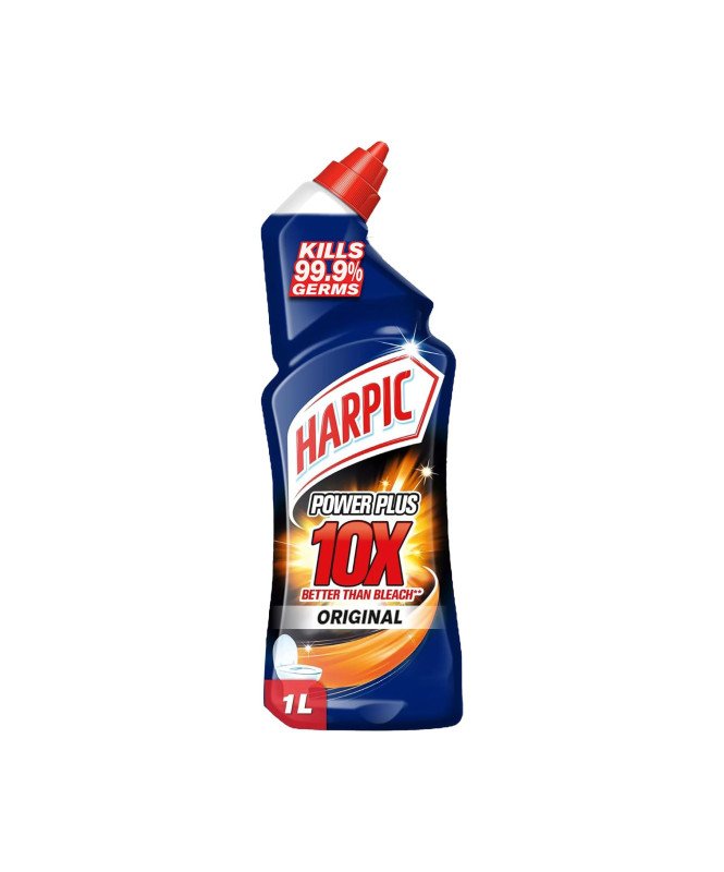 Harpic Power Plus 10X Better Than Bleach Toilet Cleaner Lavender 1L