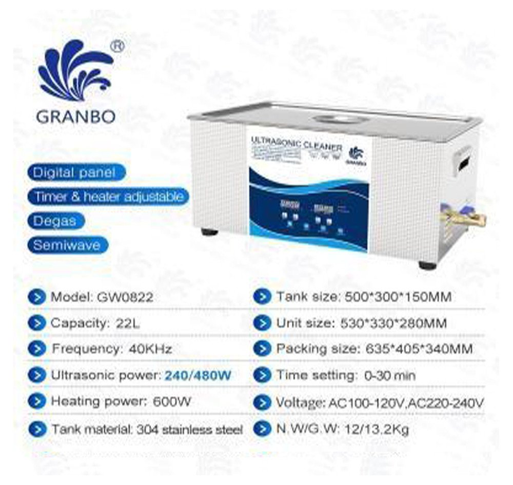 ULTRASONIC CLEANER 22 L