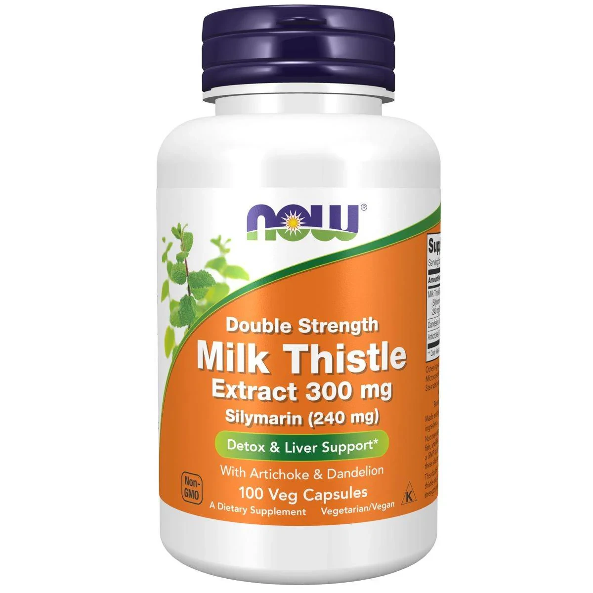 Now Silymarin Milk Thistle 300mg 100 VegeCapsules