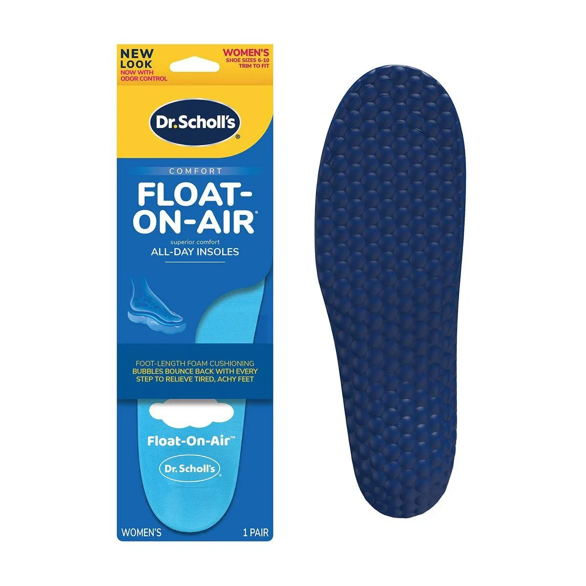 Dr Scholls Float On Air Foam Insoles Womens 1 Pair