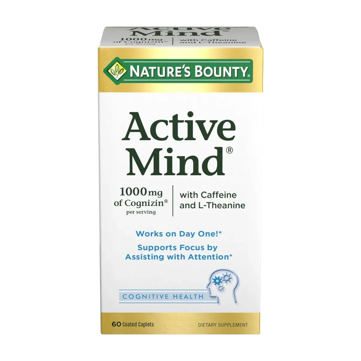 Natures Bounty Active Mind 60 Tablets